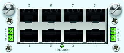 8 port GbE PoE FleXi Port Modul + Power Supply Kit (für SG/XG 210 rev.3 &amp; 230/3xx/4xx rev.2) mit EUK Power Cord